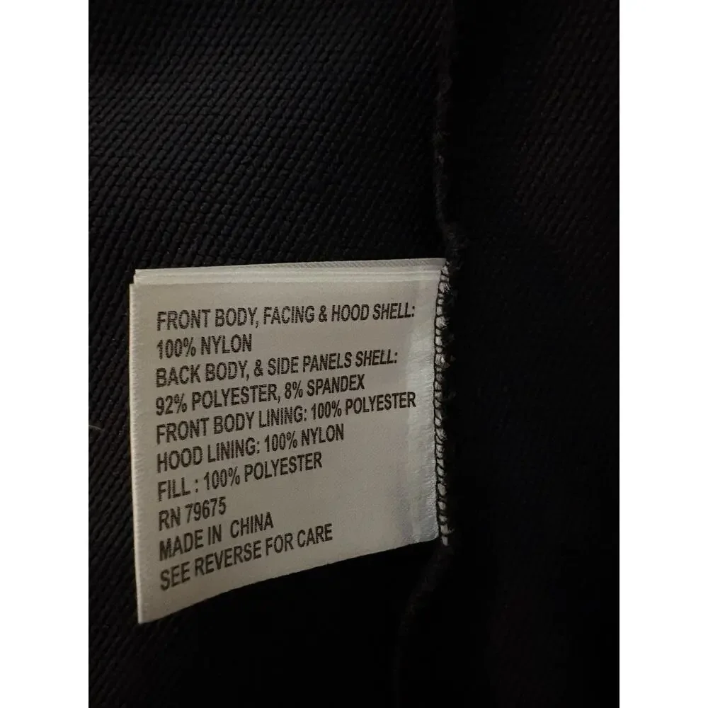 Michael Kors Women’s Black Hooded Puffer Vest Full Zip Pockets XS